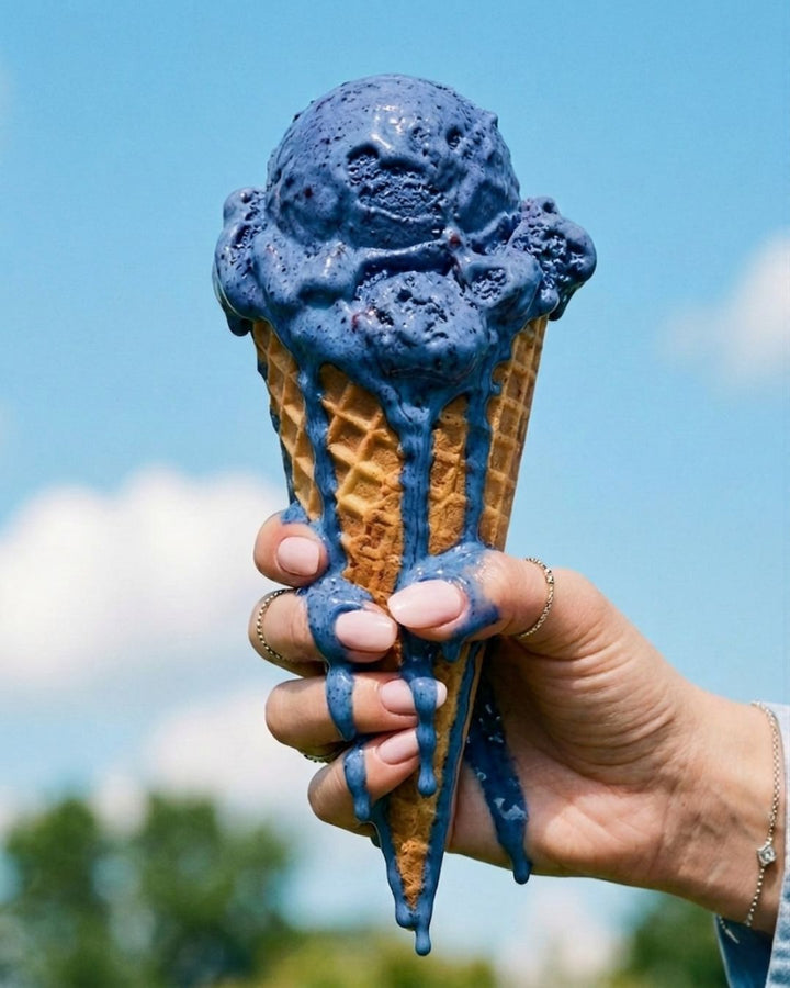 Blueberry Ice Cream Cotton Kurta