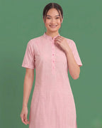 Strawberry Crush Ice Cream Cotton Kurta
