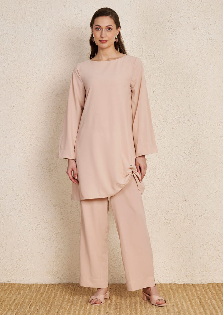Pastel Peach Kurta Set