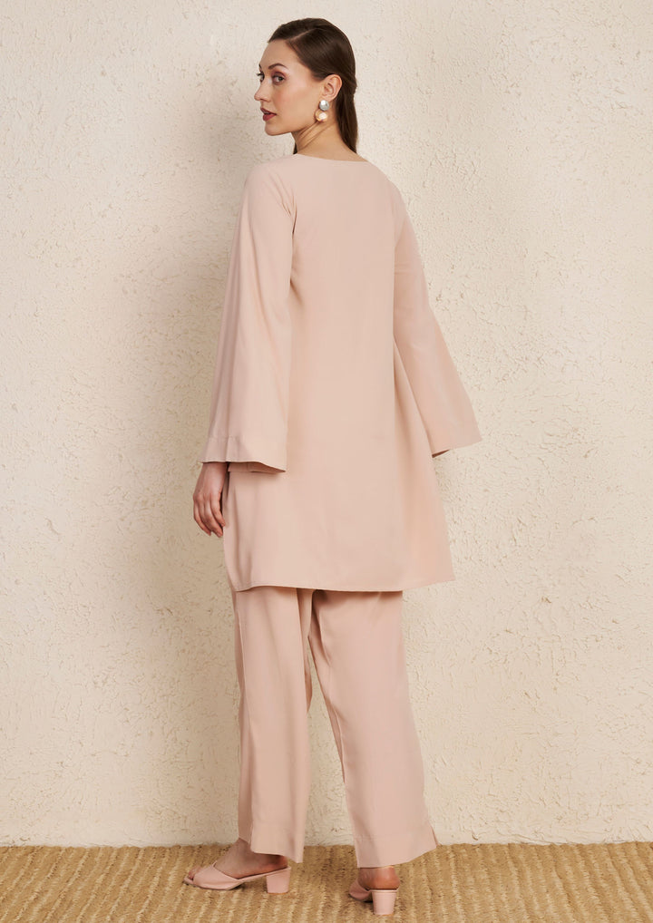 Pastel Peach Kurta Set
