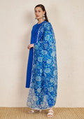 Cobalt Blue Cotton Kurta Set