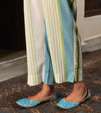 Raass Striped Flawless Handwoven Cotton Kurta with Pant Set