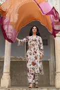 Floral Pakistani Style Georgette Kurta Set