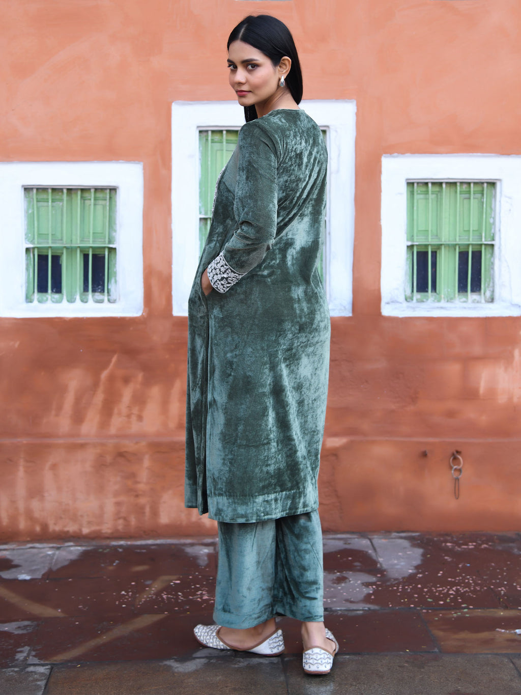 Olive Branch Kurta Set