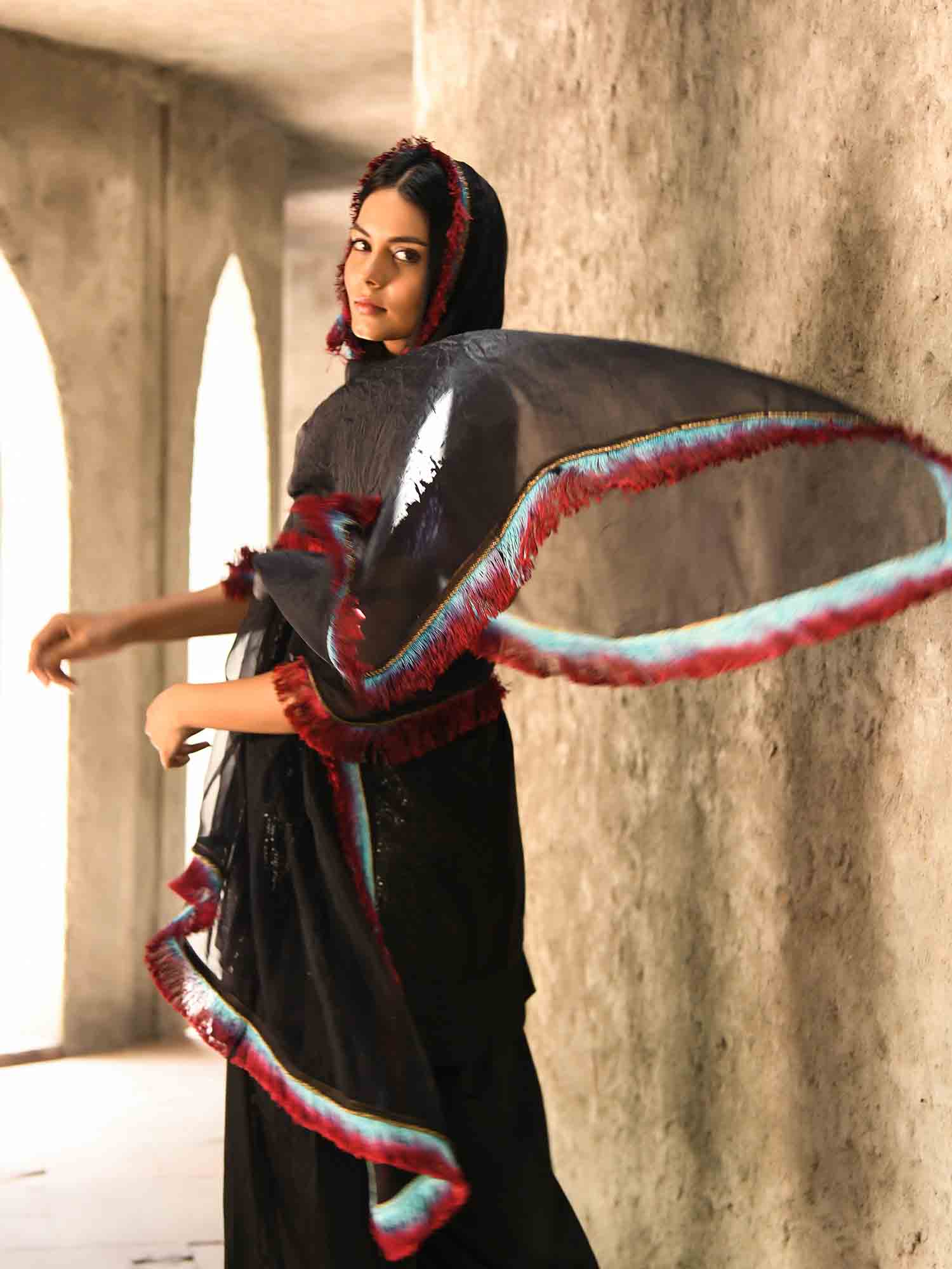 Bling & Black Kurta Set