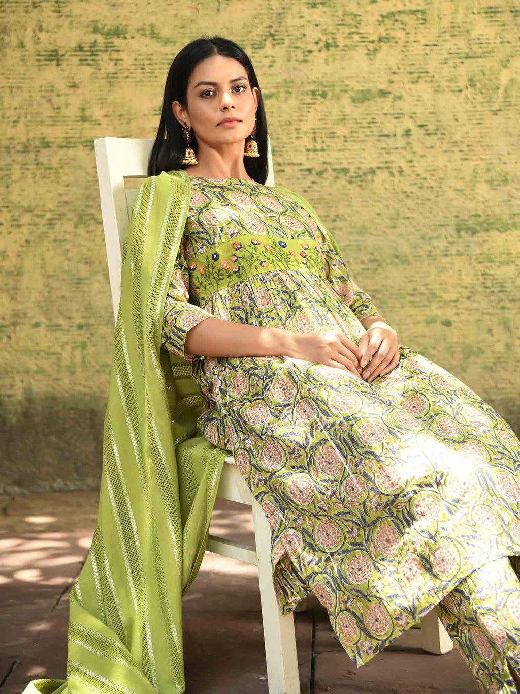 Aam Panna Printed Kurta Set