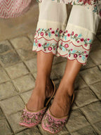 Flower Power Kurta Pant & Dupatta set