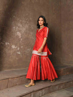 Auspicious Red Sharara Set