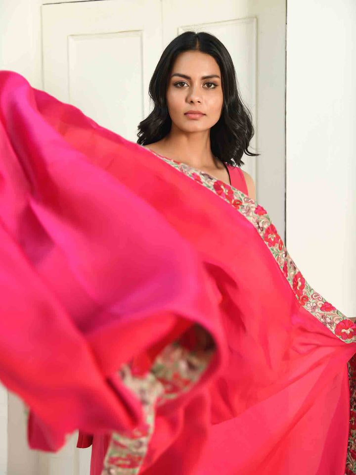 Rani Pink Short Kurta Set