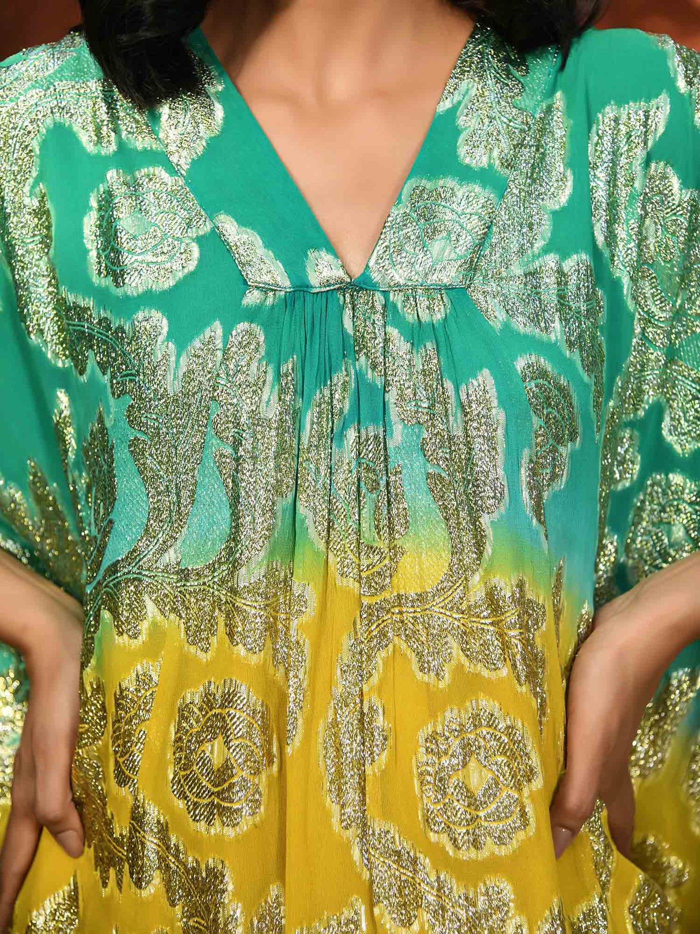 Joyous dip dye Kaftan