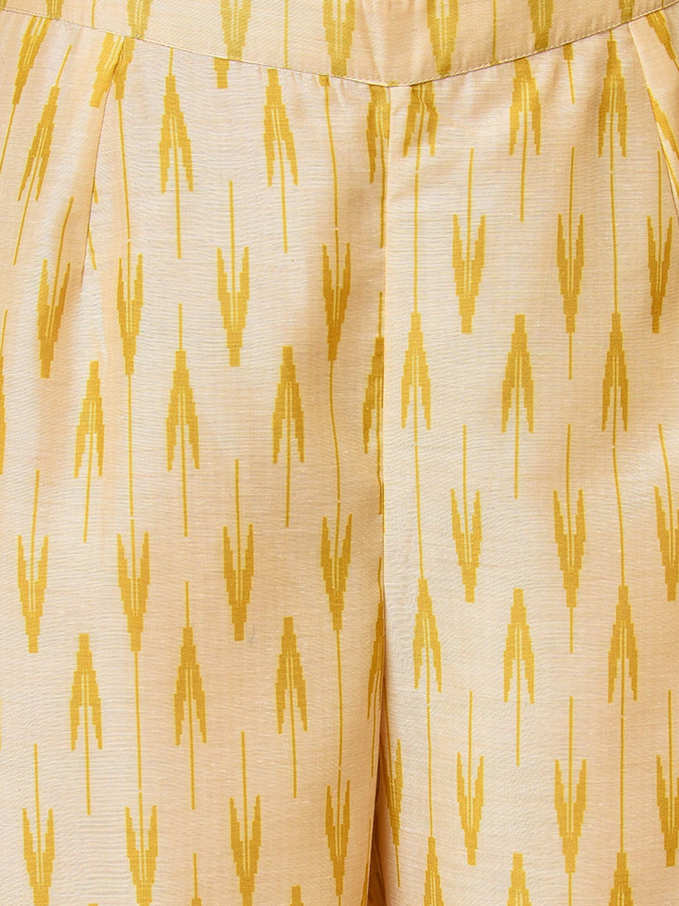 Yellow & Green Shibori Kurta- Pant Set