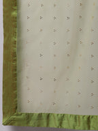 Lime Green Solid Kalidar Chanderi Kurta And Pant With Dupatta & camisole