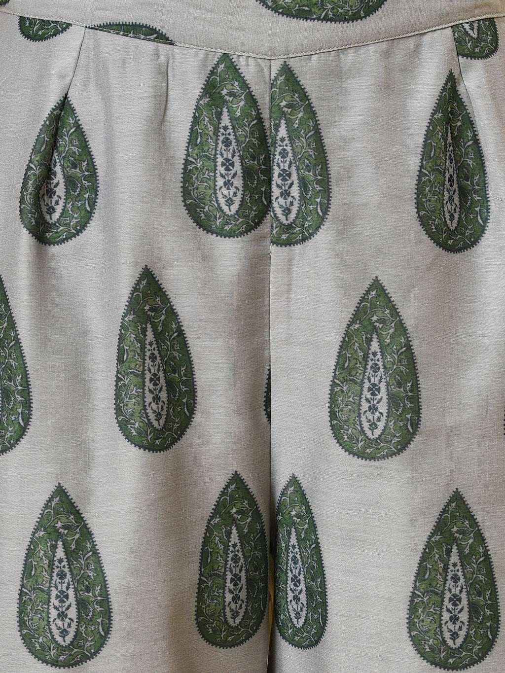Stripe & Print Kurta- Pant & Dupatta Set
