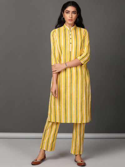 Yellow Day Kurta & Pants Set