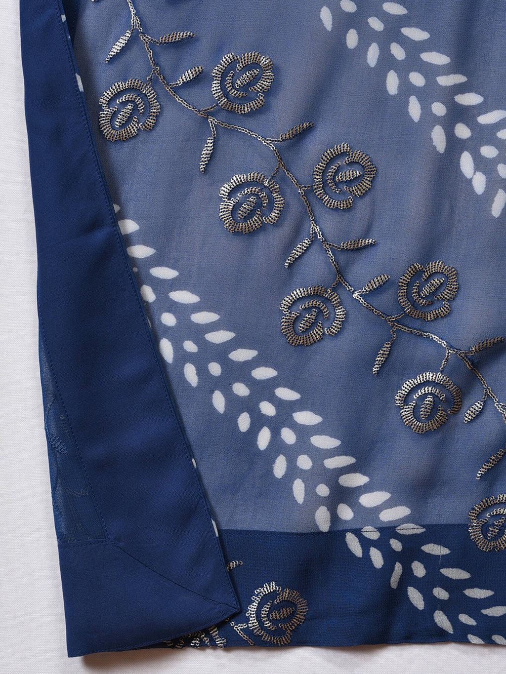 Flow with the Indigo Kurta Pant and Dupatta Set
