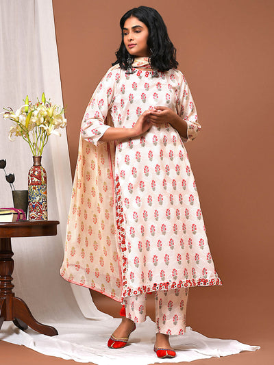 Romance the Floral Kurta Pant & Dupatta Set