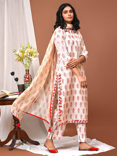 Romance the Floral Kurta Pant & Dupatta Set