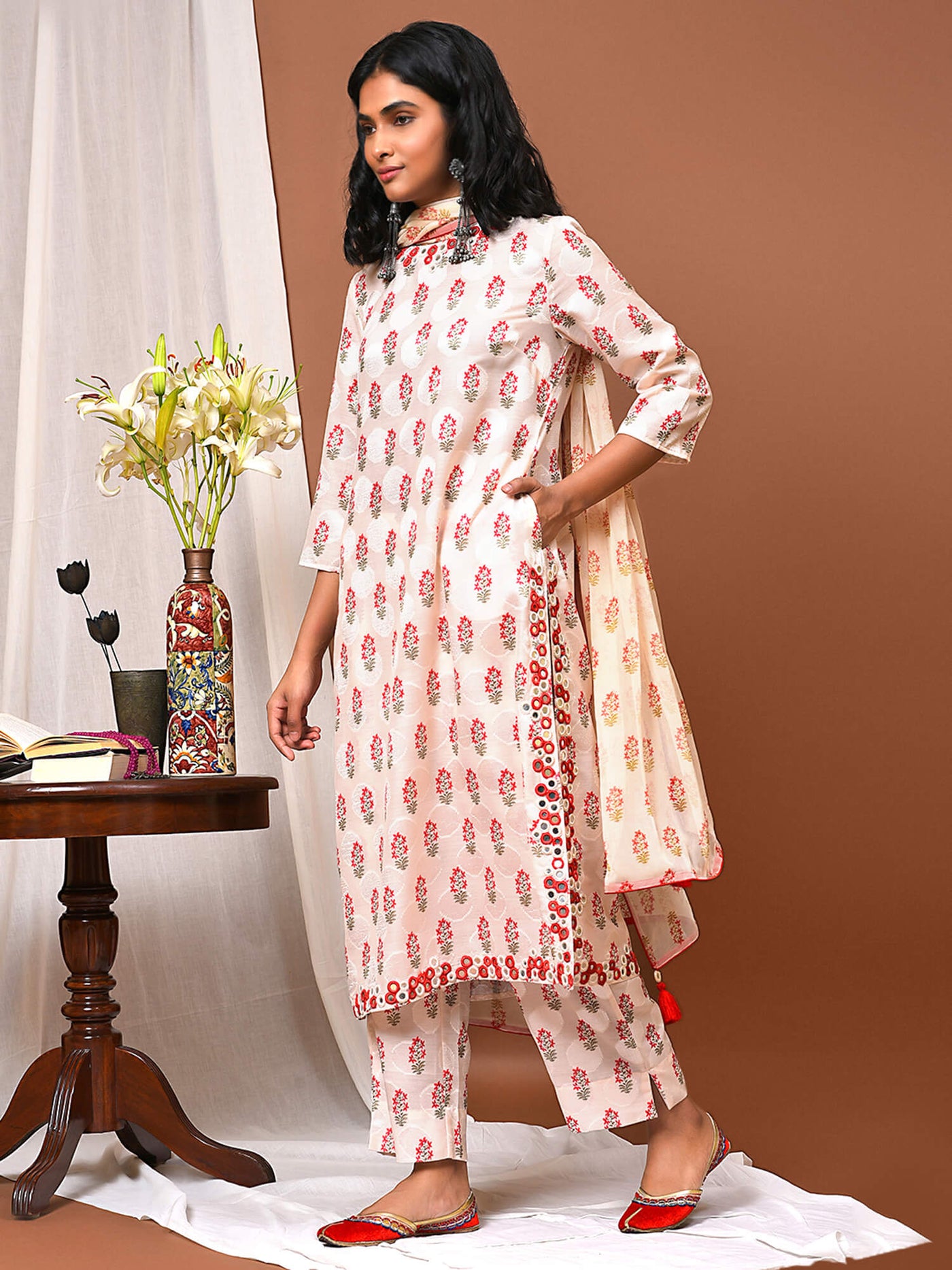 Romance the Floral Kurta Pant & Dupatta Set