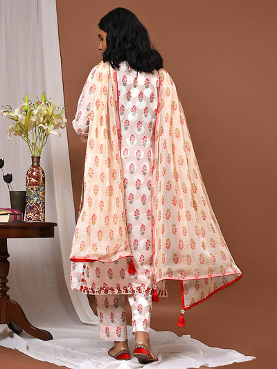 Romance the Floral Kurta Pant & Dupatta Set