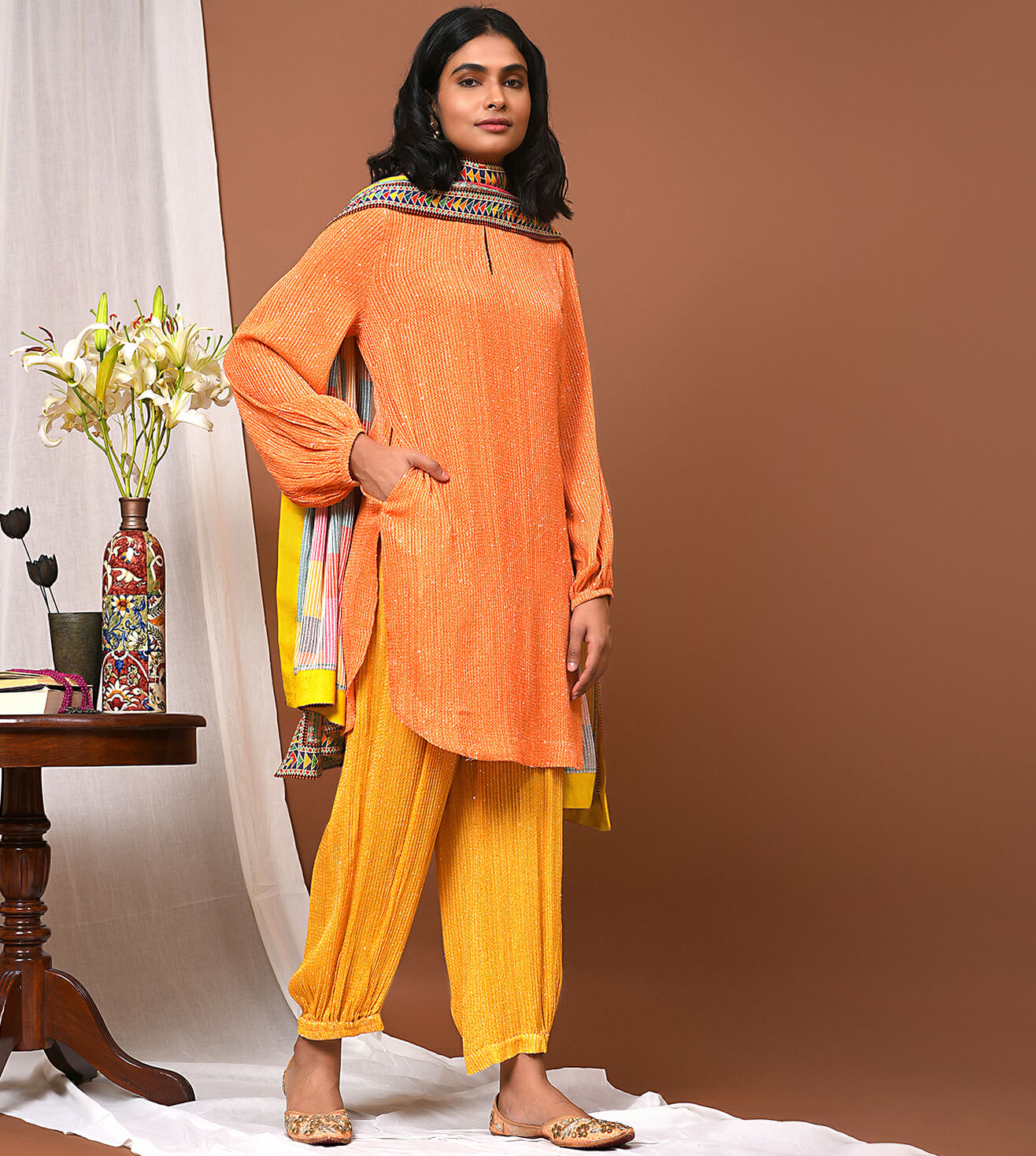 Khushbash Kesar Kurta Salwar & Dupatta Set