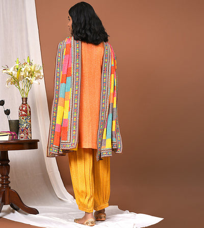 Khushbash Kesar Kurta Salwar & Dupatta Set