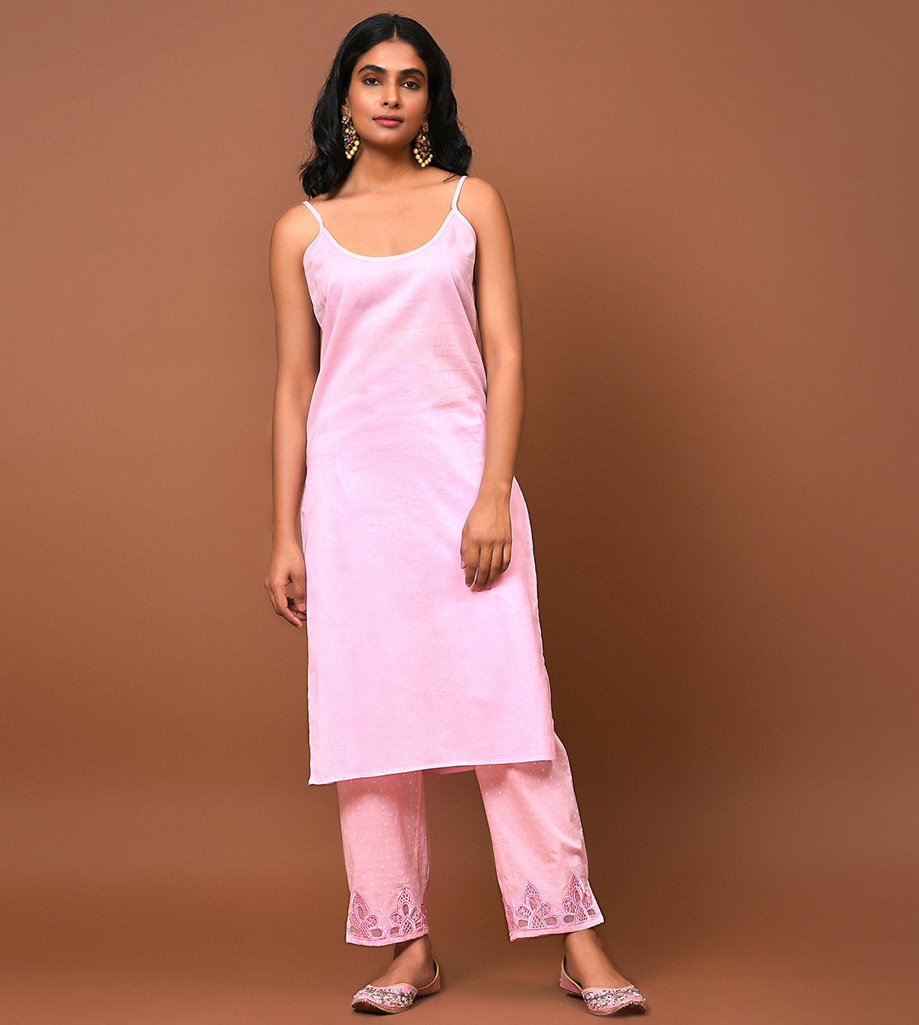 Rose Kurta Pant & Dupatta Set