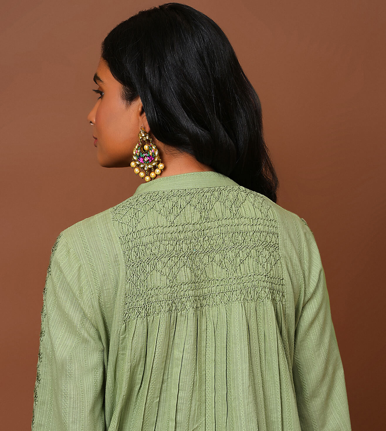 Sage green Kurta Pant & Dupatta