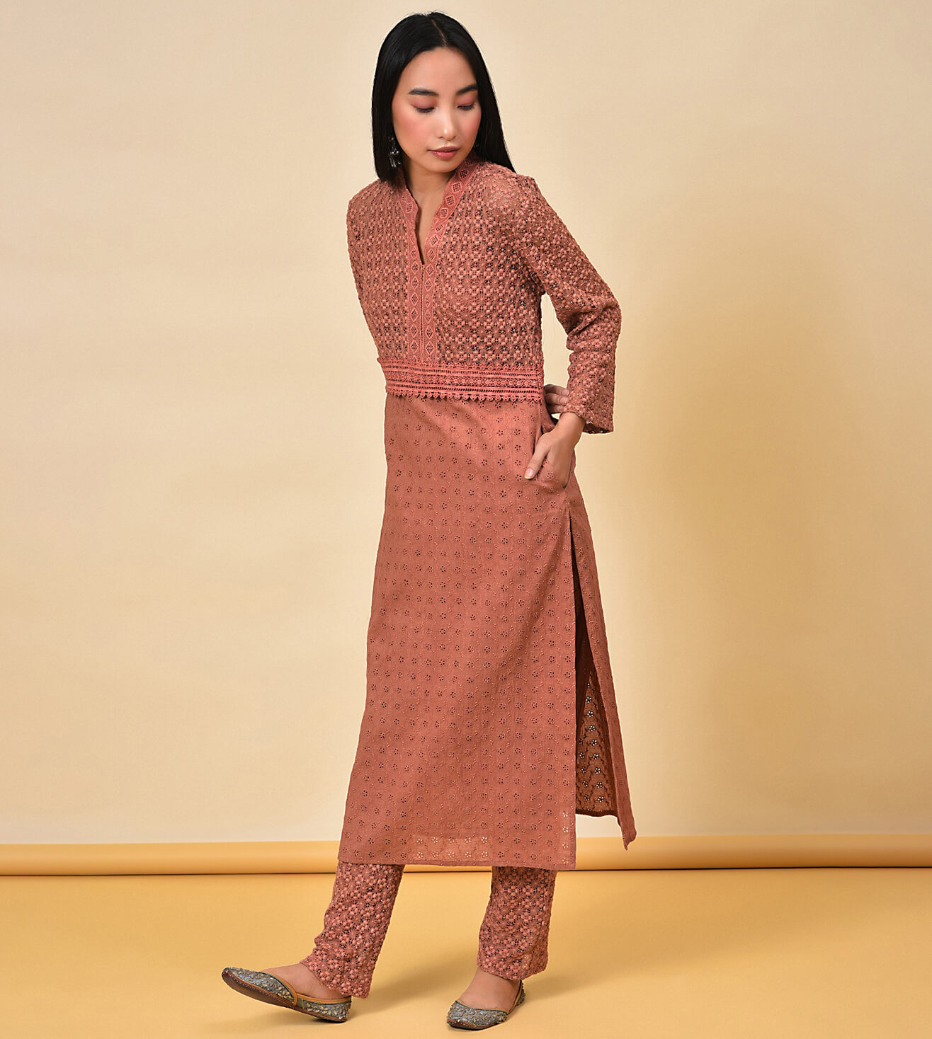 Ace with Lace Kurta & Pant set