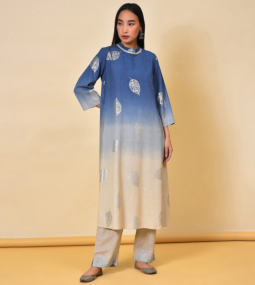 Dip Dye Kurta & Pant Set