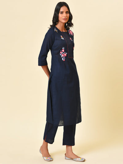 Blue night holiday cotton kurta with pant