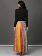 Jacquard Panelled Skirt