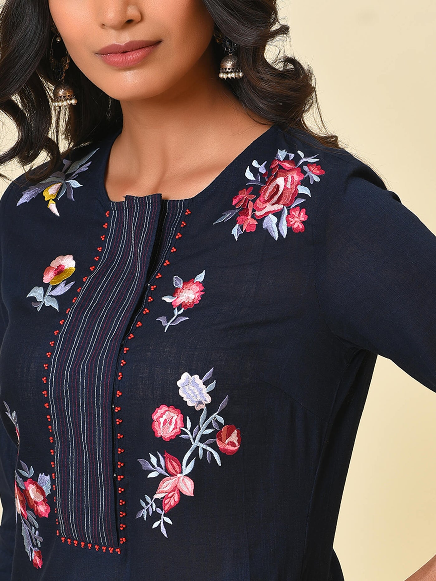 Blue night holiday cotton kurta with pant