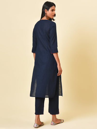 Blue night holiday cotton kurta with pant