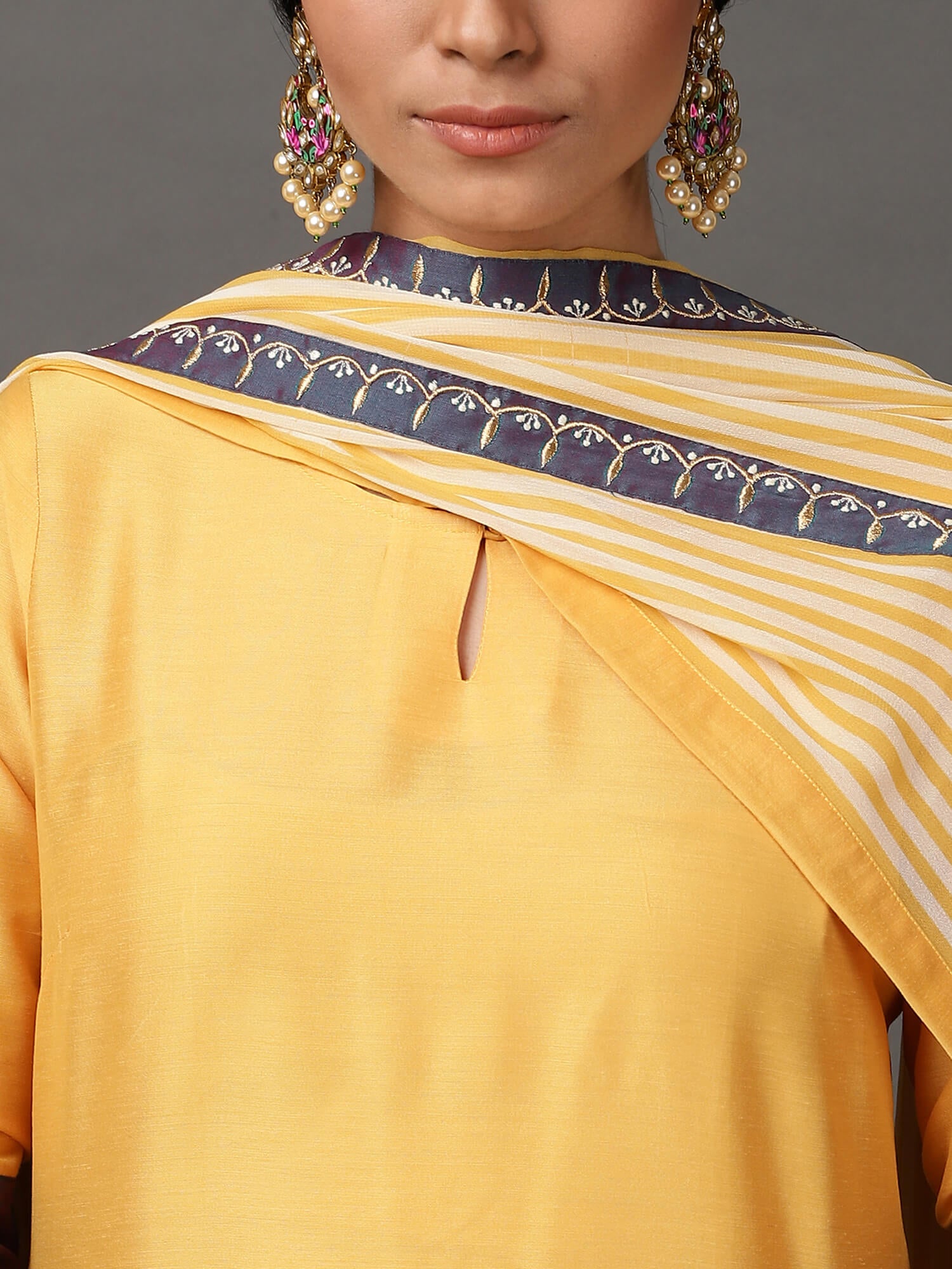 Fresh Honey Kurta, Pant & Dupatta set.