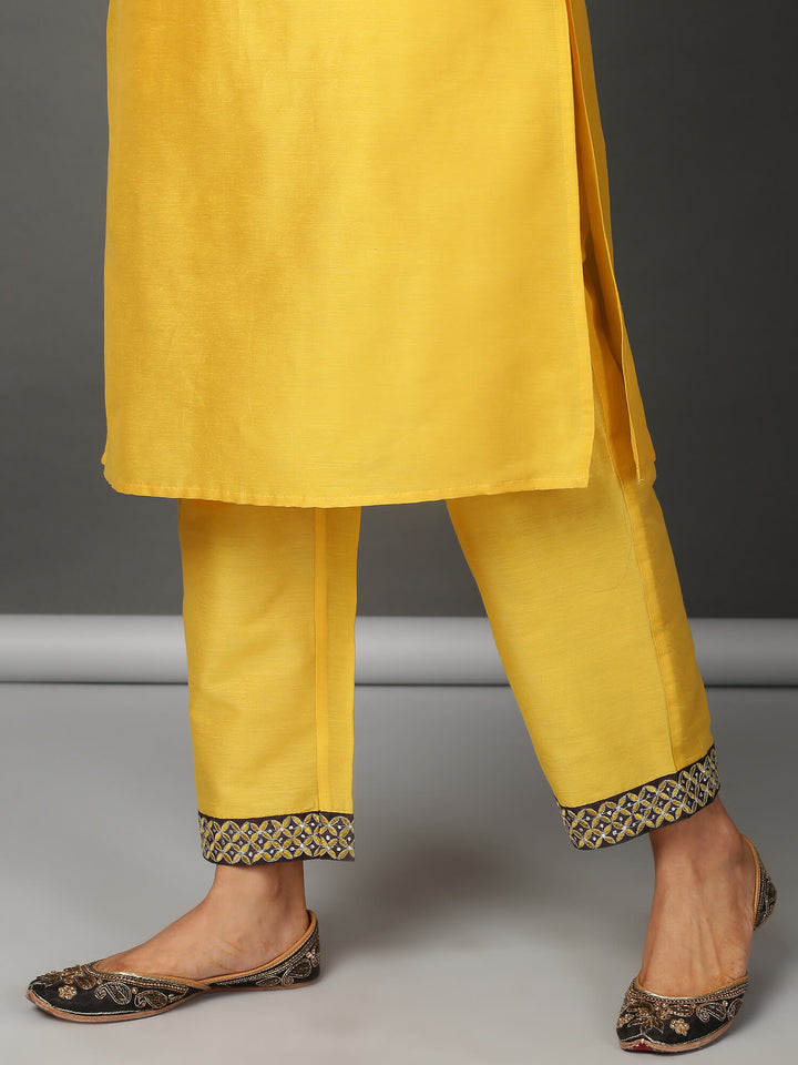 Sunburn Silk Kurta, Pant & Dupatta Set