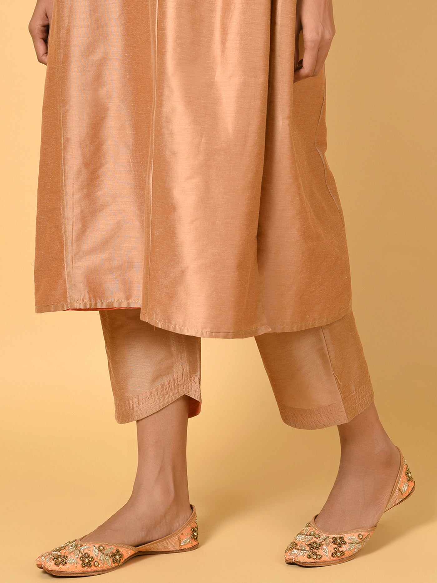 Vivid in this Kurta Pant and Dupatta ensemble