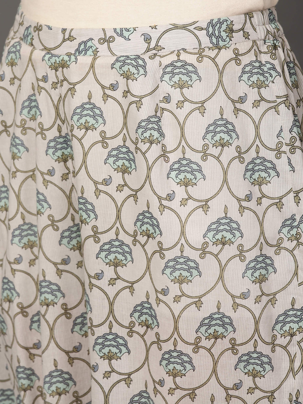 Block Printed Mughal Cotton Kurta & Pant Set