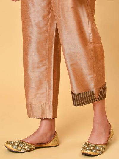 Beige Kurta Pant & Dupatta set
