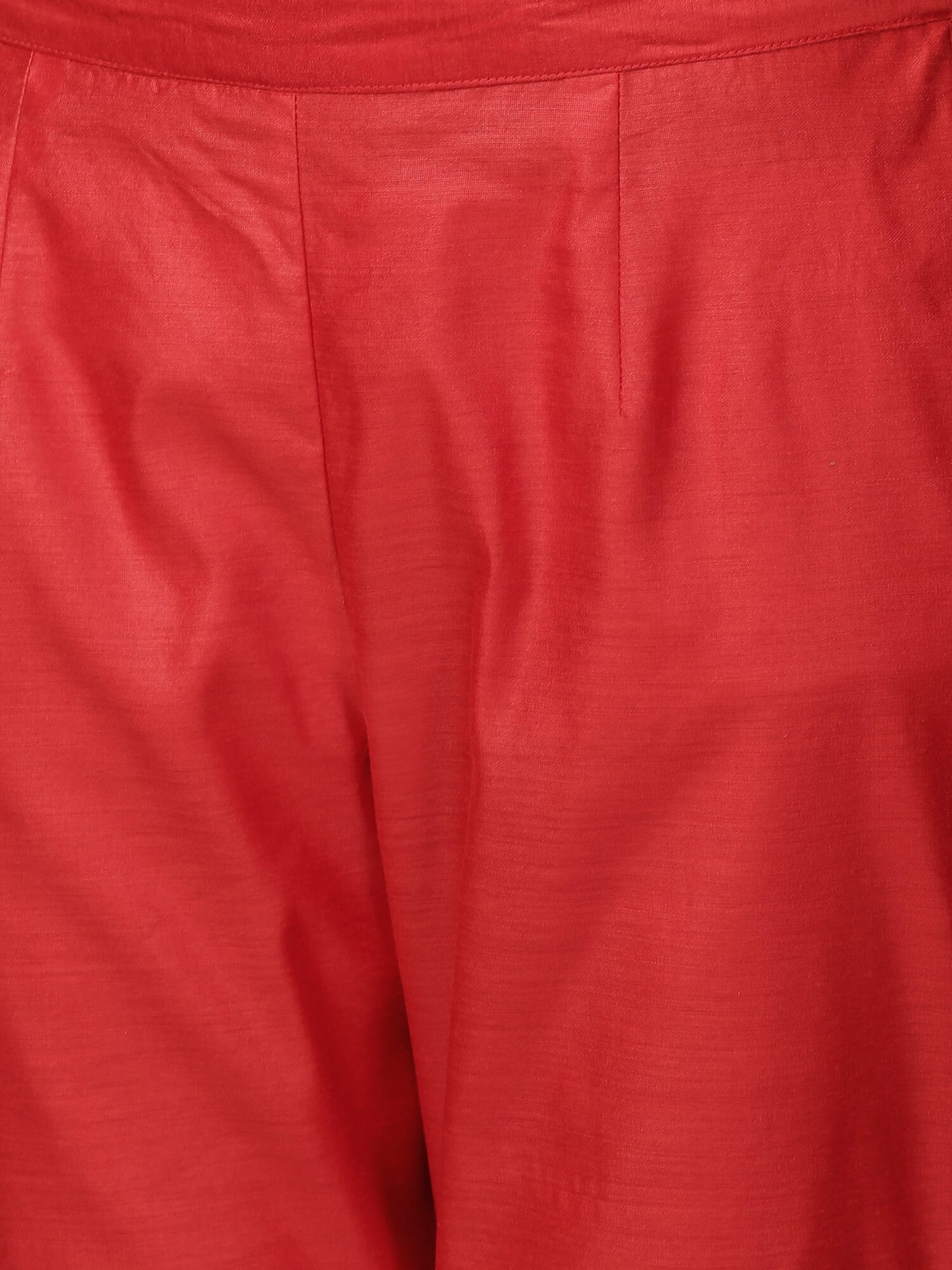 Coral Chanderi Kalidaar Kurta & Pants Set
