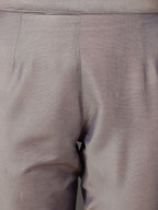 Grey PST Straight Kurta & Pant With Dupatta