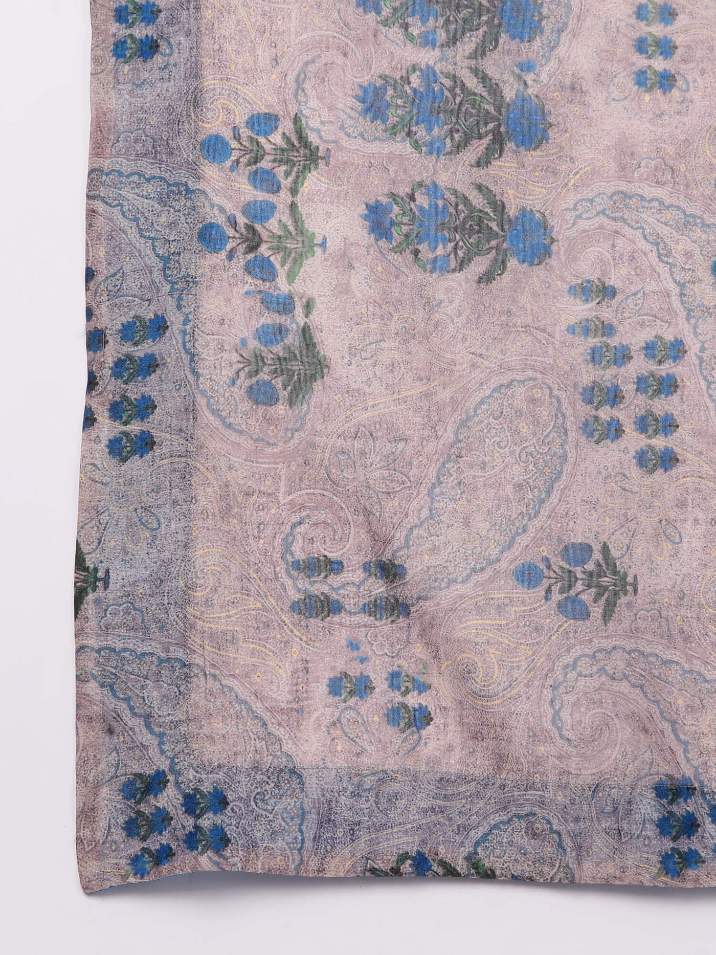 Blue Art Silk Suit Kurta, Pants & Dupatta Set