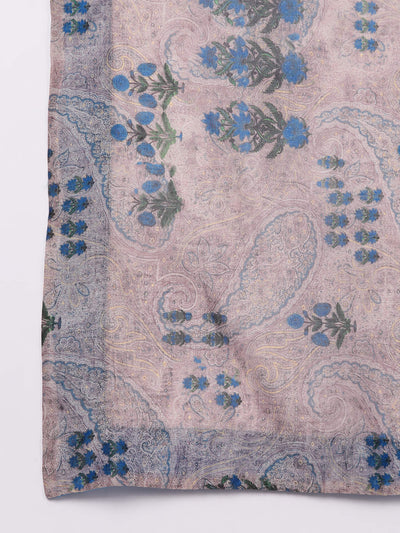 Blue Art Silk Suit Kurta, Pants & Dupatta Set