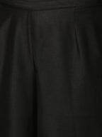 Black Art Silk Kurta Set  with Organza Dupatta
