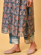Neel Rust Chanderi Kurta Set