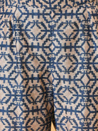 True and not so blue in the chanderi kurta pant and dupatta