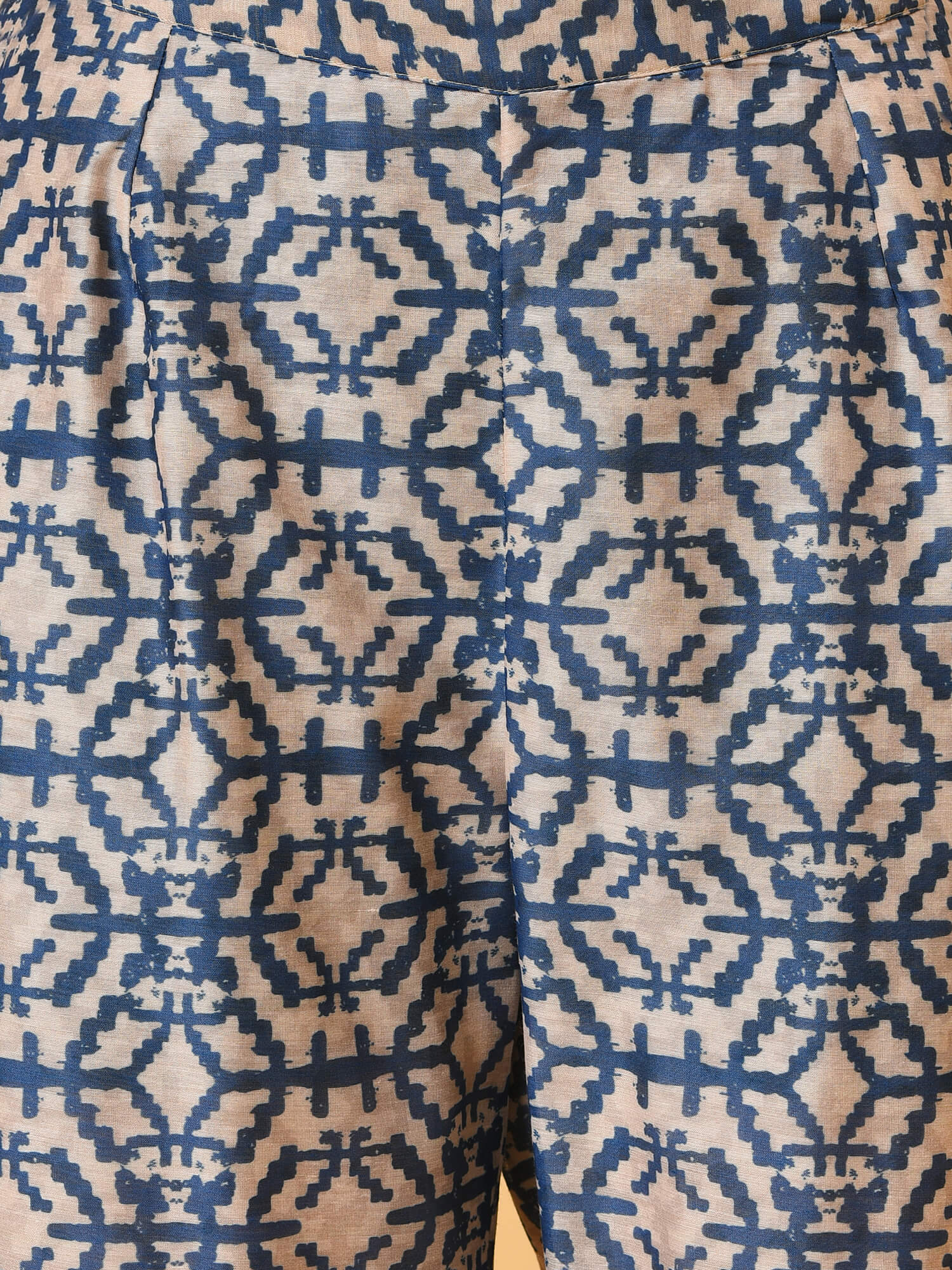 True and not so blue in the chanderi kurta pant and dupatta