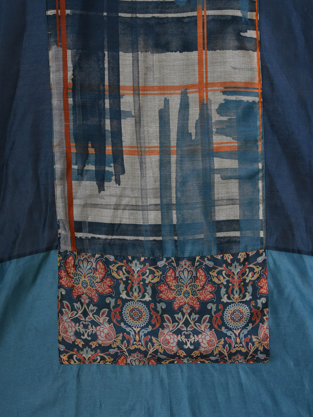 Neel Rust Chanderi Kurta Set
