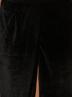 Toasted Velvet Embroidered Kurta & Pant Set