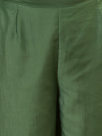 Smoke Green Kurta, Pant & Dupatta