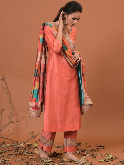 Sangria Sunset Kurta, Pant & Dupatta